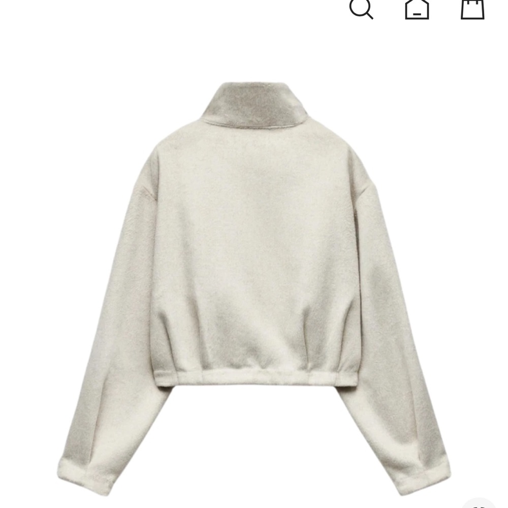 Zara NWT cream soft bomber jacket - Picture 10 of 10